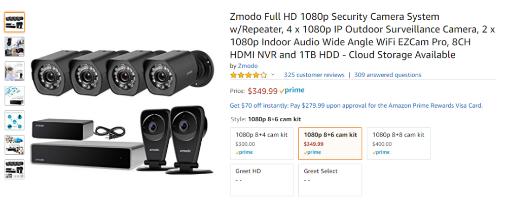 zmodo auto shop camera