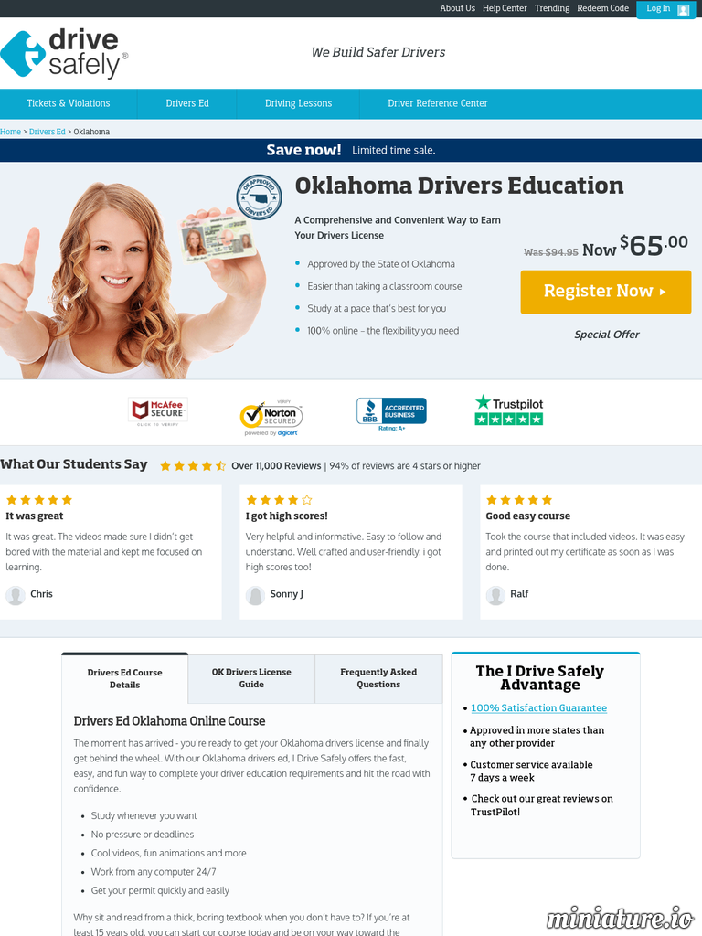 More information about "Oklahoma Drivers Education"